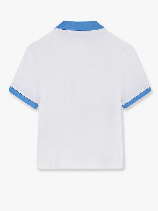 Versace Cotton polo shirt with Medusa embroidery