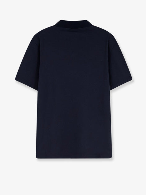 Gucci Cotton polo shirt with Web print on the front