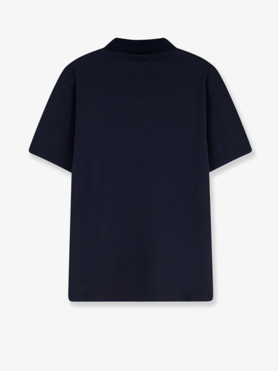 Gucci Cotton polo shirt with Web print on the front