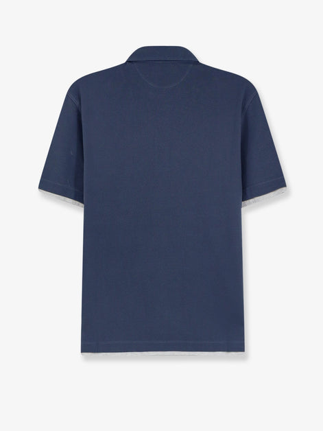 Brunello Cucinelli Double layer polo shirt