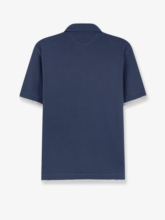 Brunello Cucinelli Double layer polo shirt