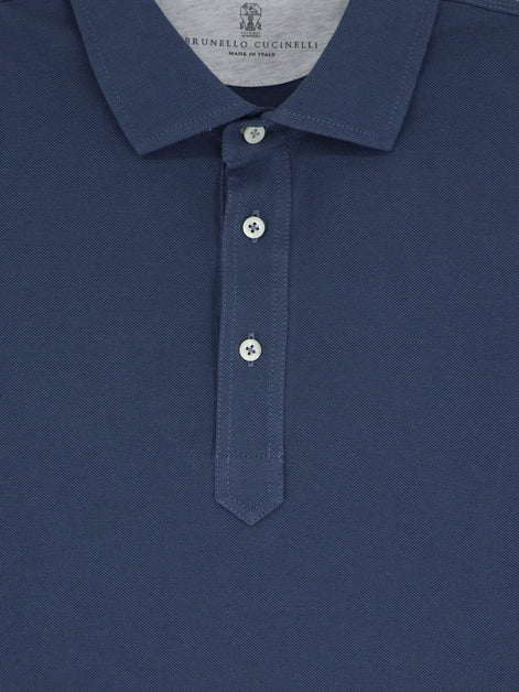 Brunello Cucinelli Double layer polo shirt