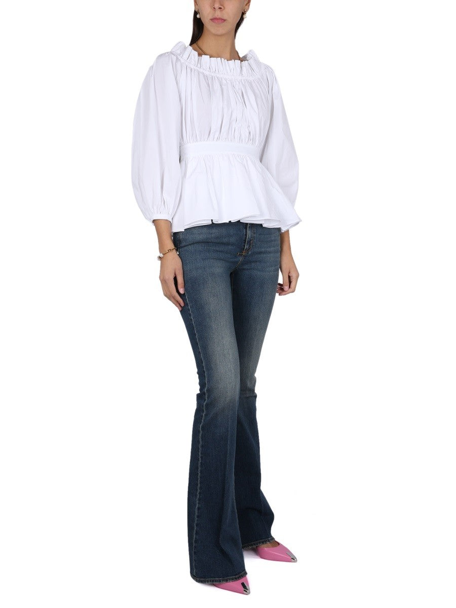 COTTON POPLIN TOP