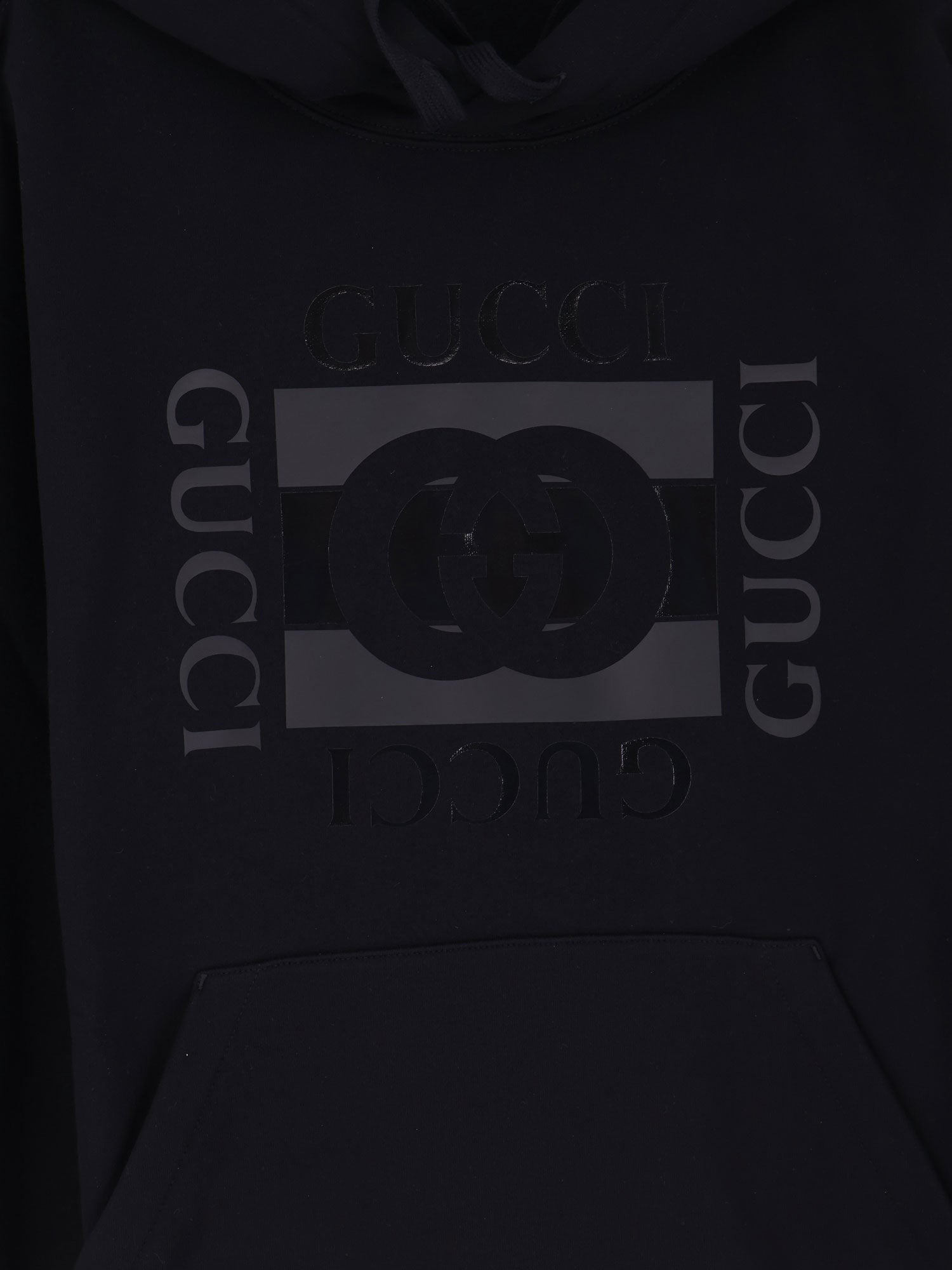 Cotton sweatshirt with GG Incrocio print