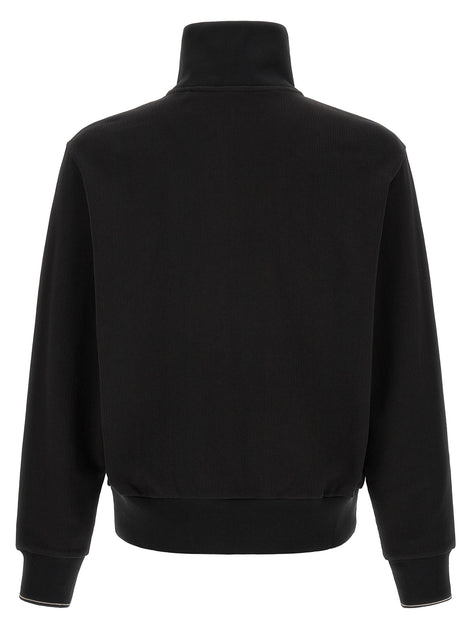 HUGO BOSS Cotton sweatshirt with half zip