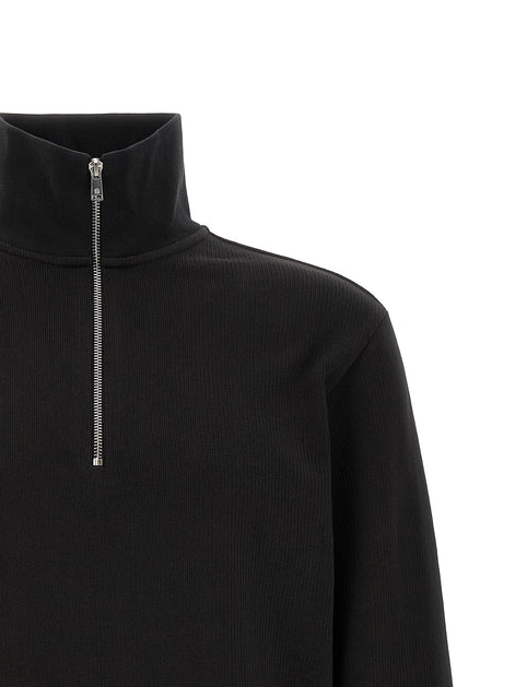 HUGO BOSS Cotton sweatshirt with half zip