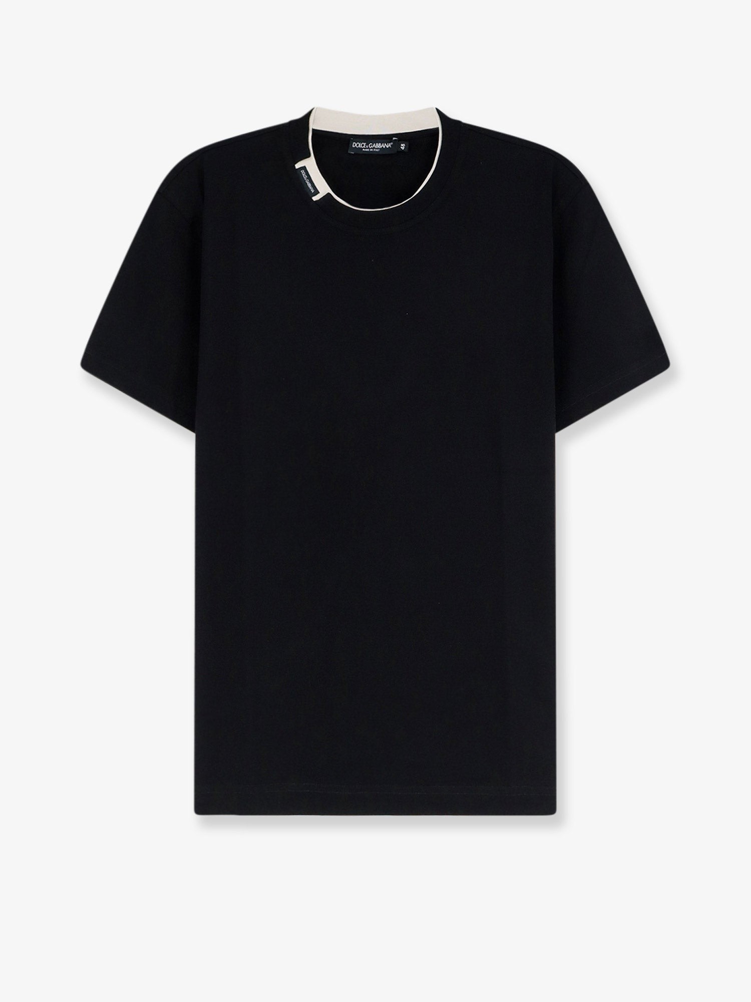 Cotton t-shirt with contrasting profile