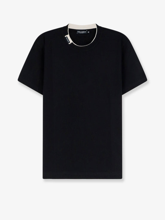 Cotton t-shirt with contrasting profile