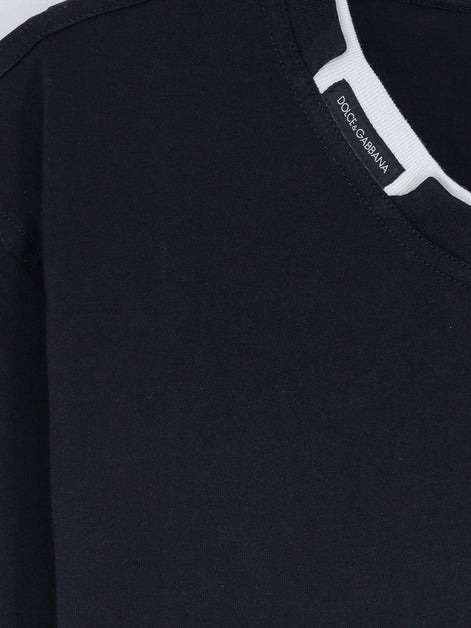 Cotton t-shirt with contrasting profile