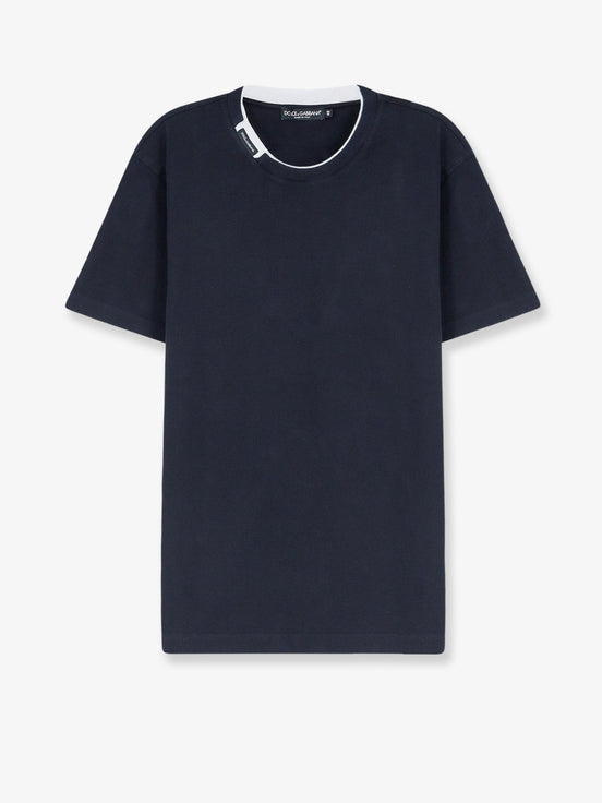 Cotton t-shirt with contrasting profile