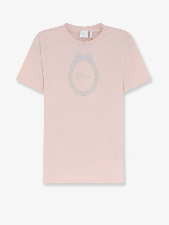 Cotton T-Shirt with Dior Médallion embroidery