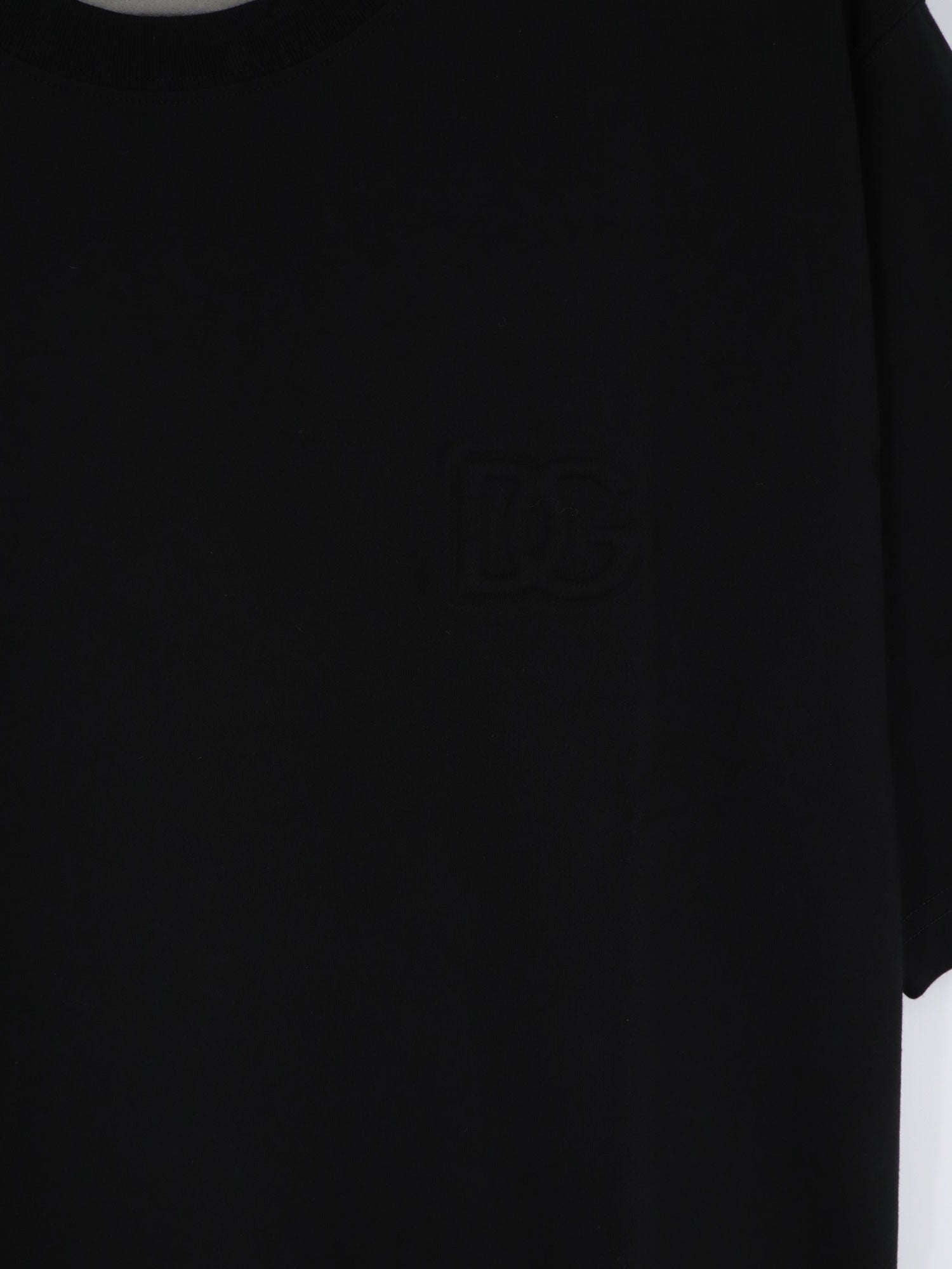 Cotton T-shirt with embossed DG logo