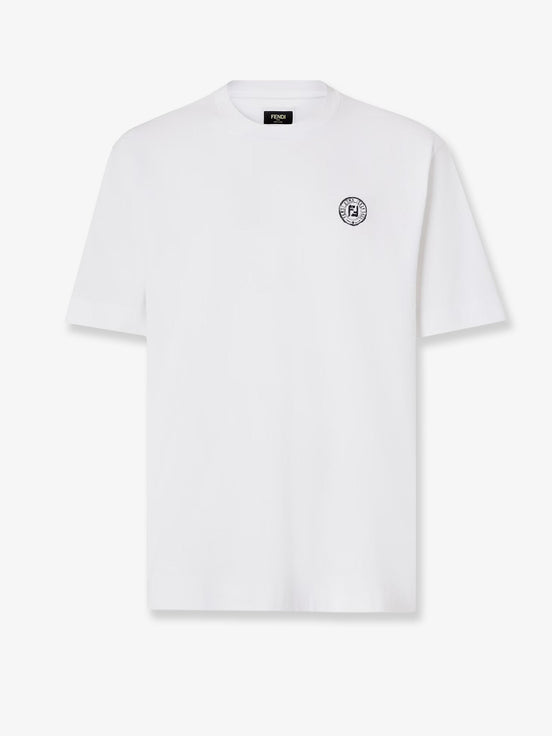 Cotton t-shirt with FF embroidery