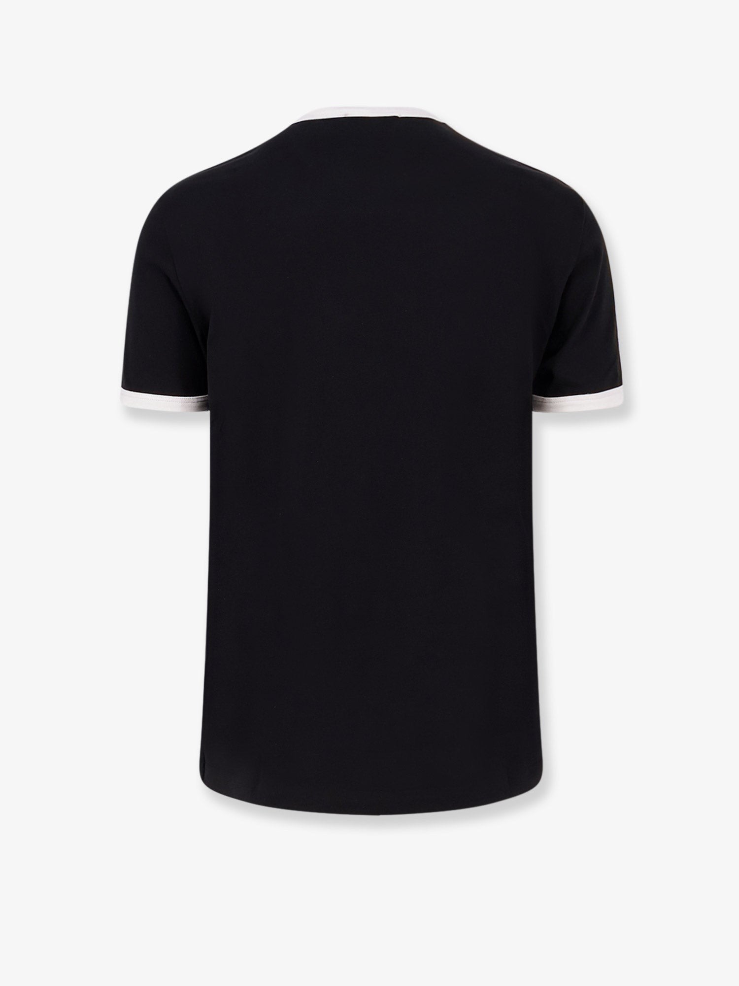 Cotton t-shirt with flocked logo print