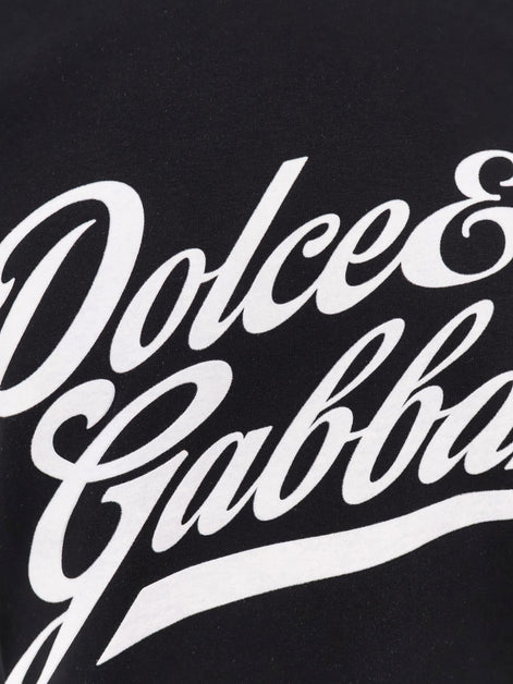 Dolce & Gabbana Cotton t-shirt with flocked logo print
