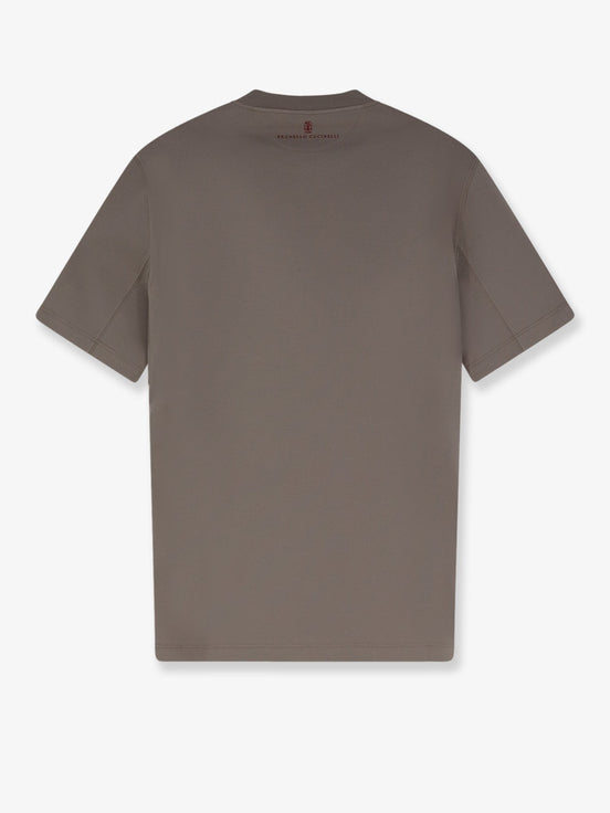 Cotton T-shirt with front embroidery