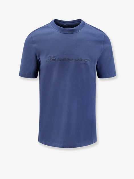 Cotton T-shirt with front embroidery
