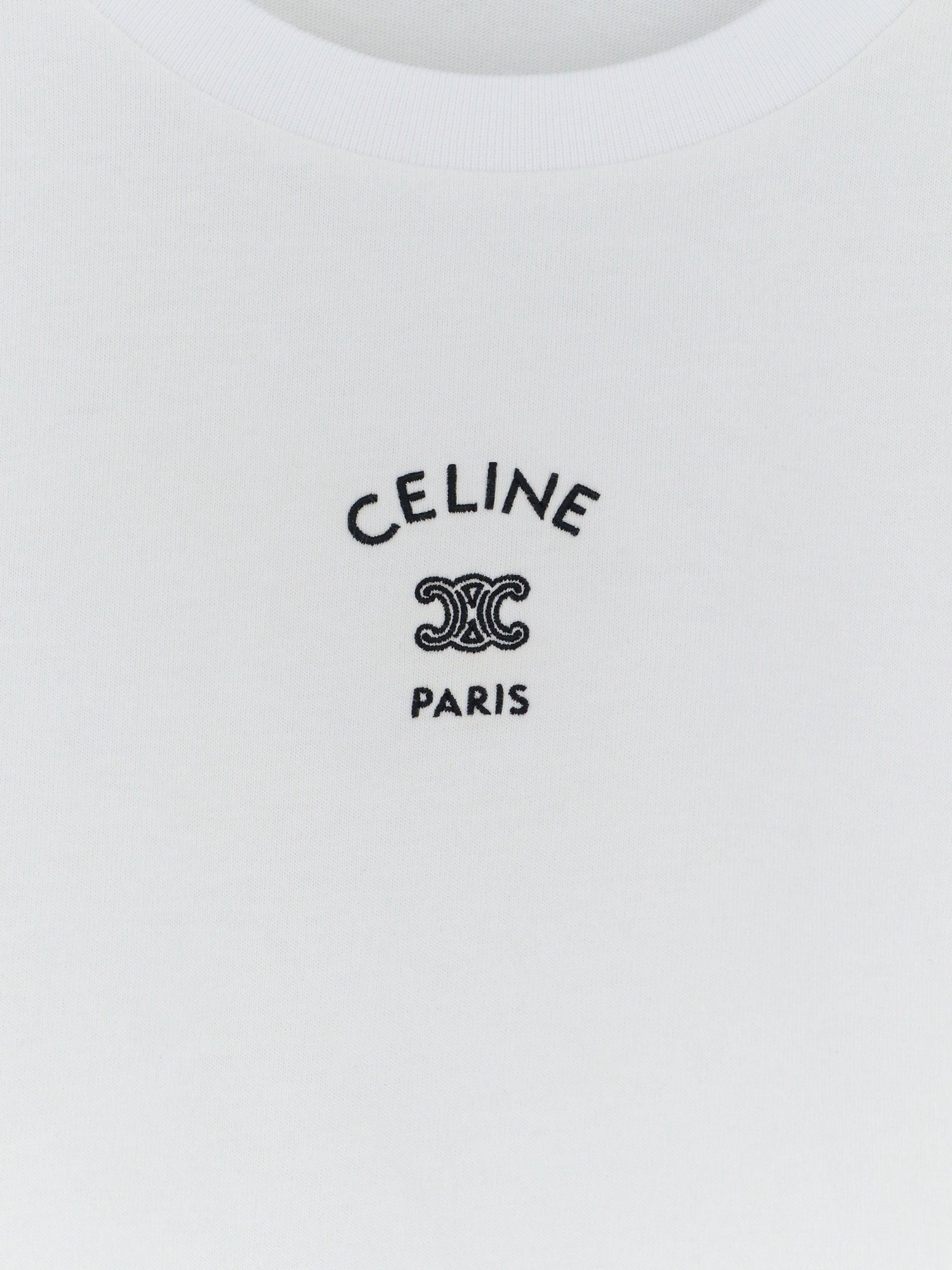 Cotton T-shirt with front lettering logo print