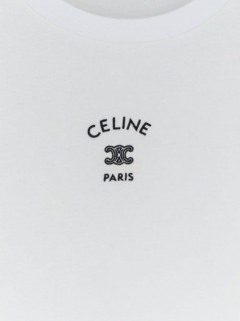 Cotton T-shirt with front lettering logo print