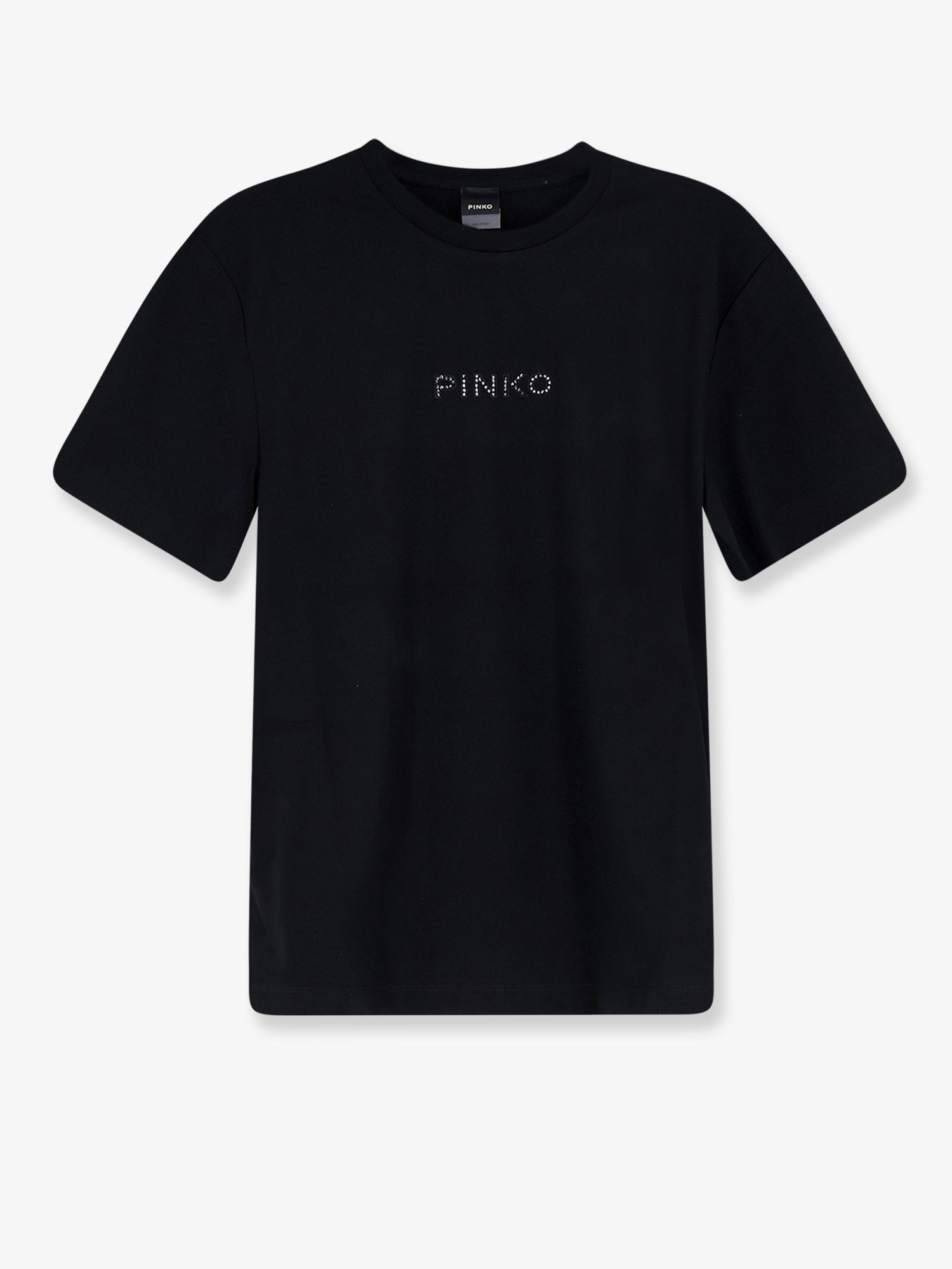 Cotton T-shirt with front lettering logo