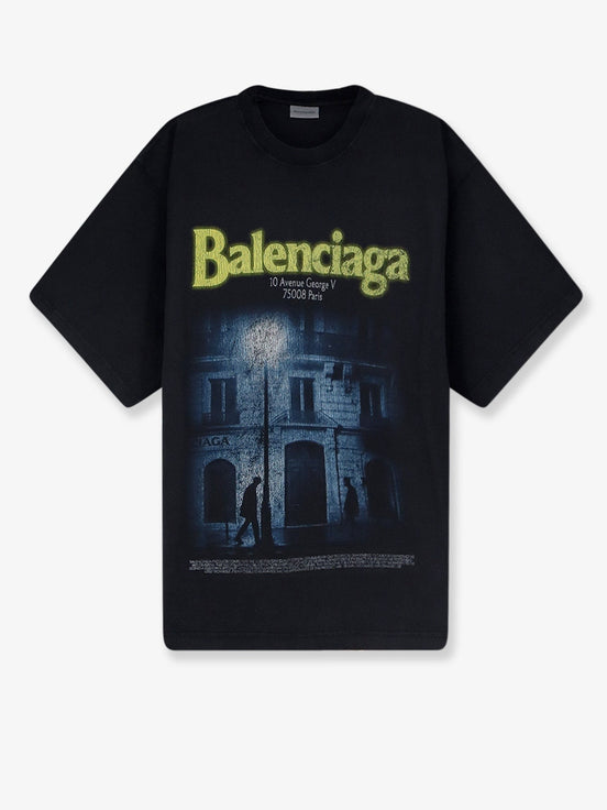 Cotton T-shirt with front logo print