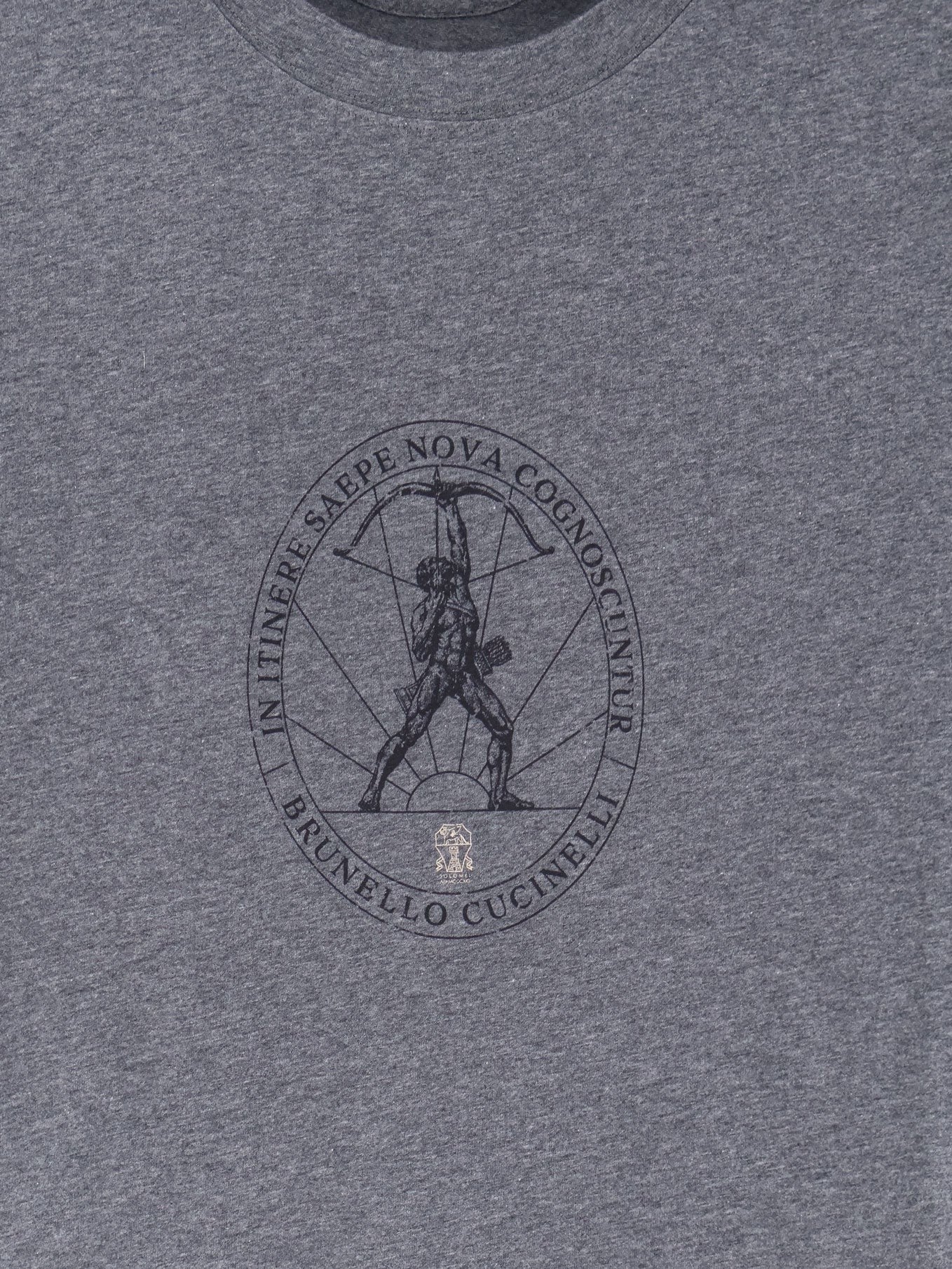 Cotton T-shirt with front print