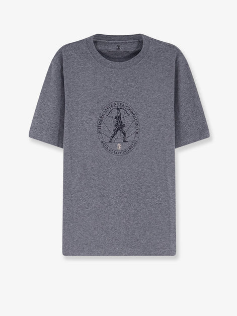 Cotton T-shirt with front print