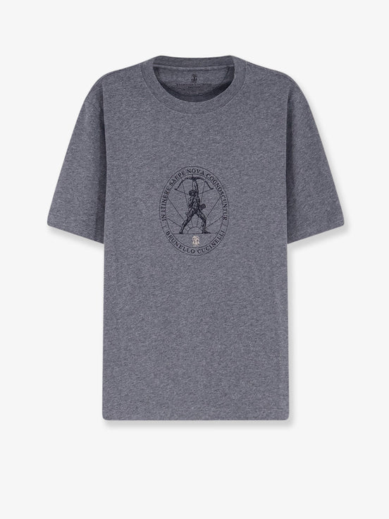 Cotton T-shirt with front print
