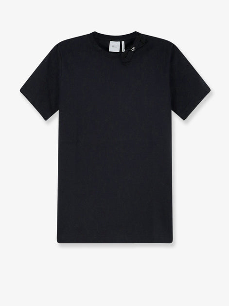 Cotton T-Shirt with grosgrain bow detail