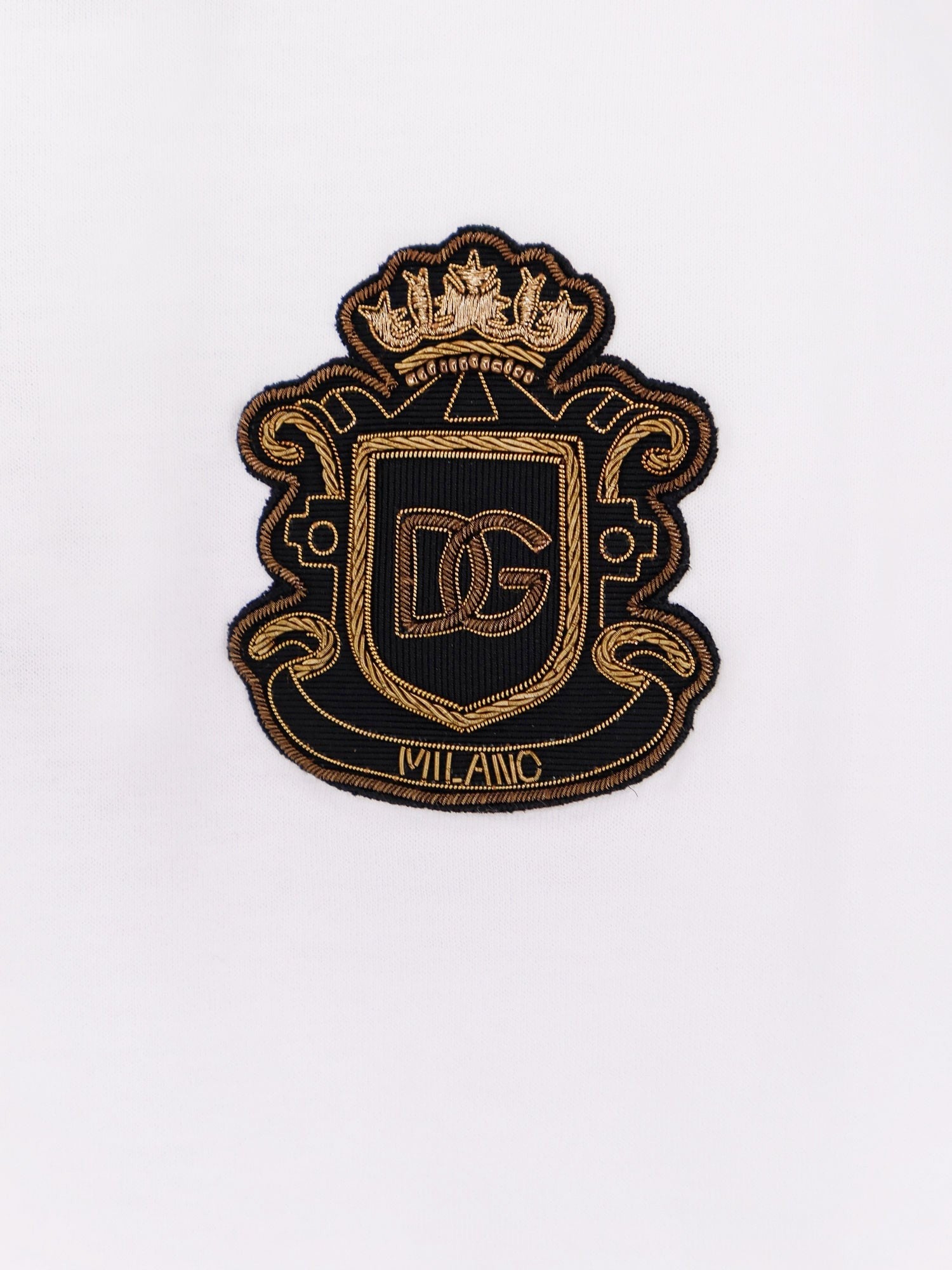Cotton t-shirt with iconic logo patch
