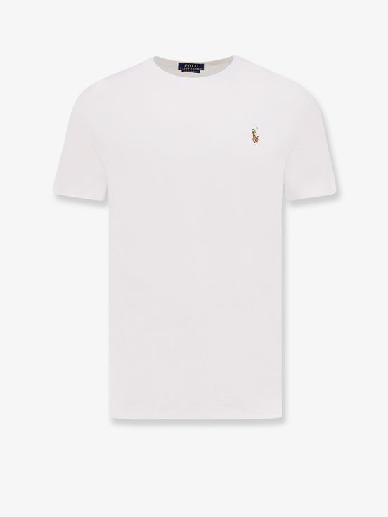 Cotton t-shirt with Logo embroidery