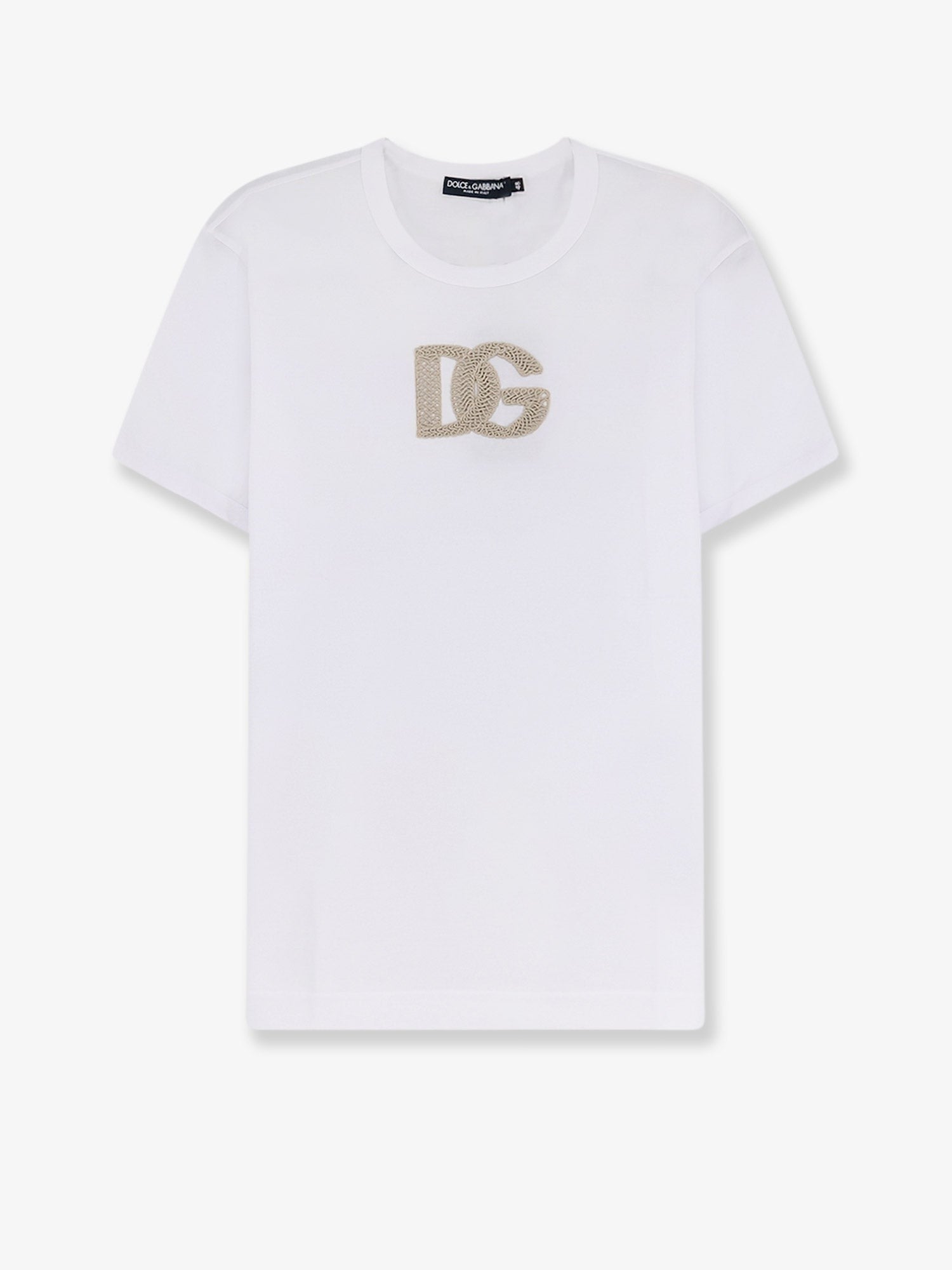 Cotton T-shirt with patch logo on the front