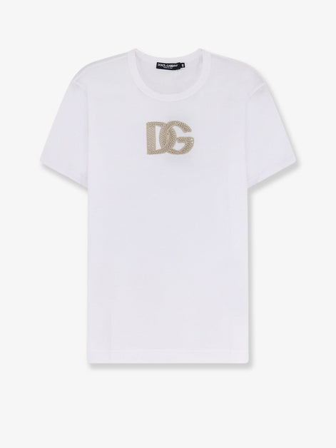 Cotton T-shirt with patch logo on the front