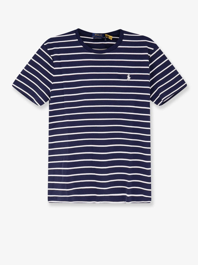 Cotton T-shirt with striped pattern
