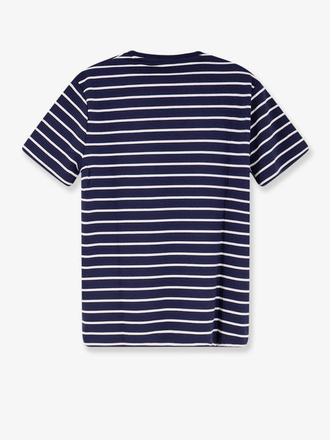 Cotton T-shirt with striped pattern