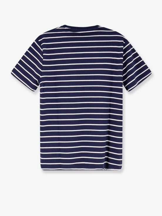 Cotton T-shirt with striped pattern