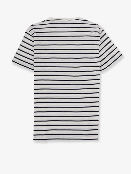 Cotton t-shirt with striped pattern