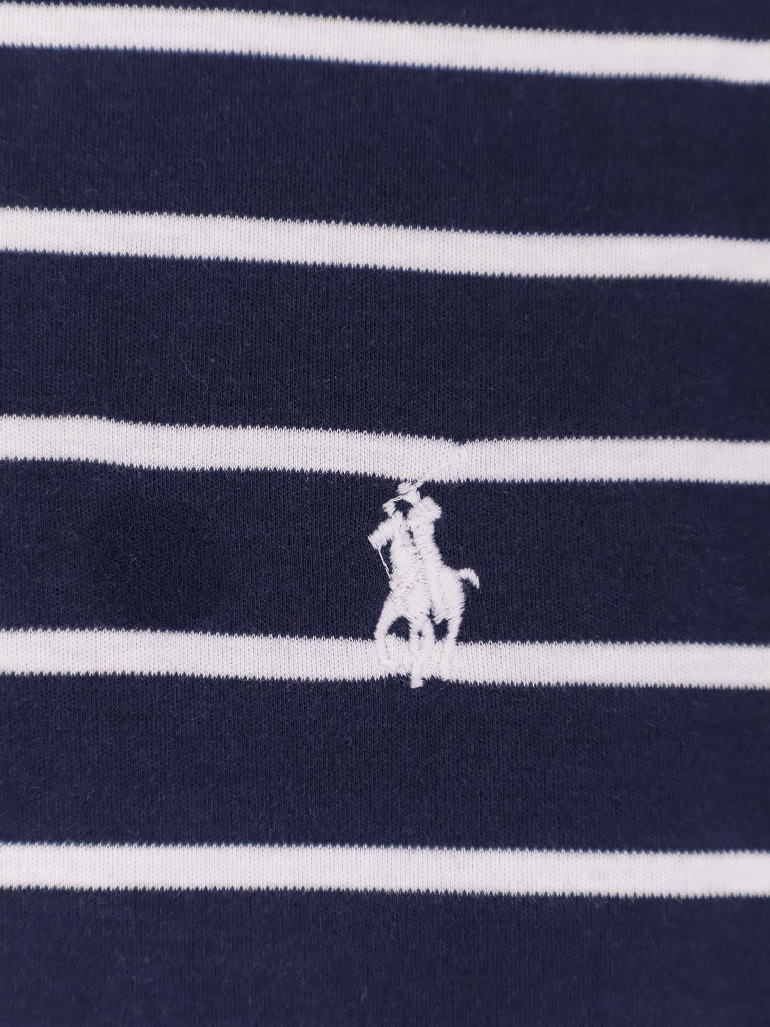 Cotton T-shirt with striped pattern