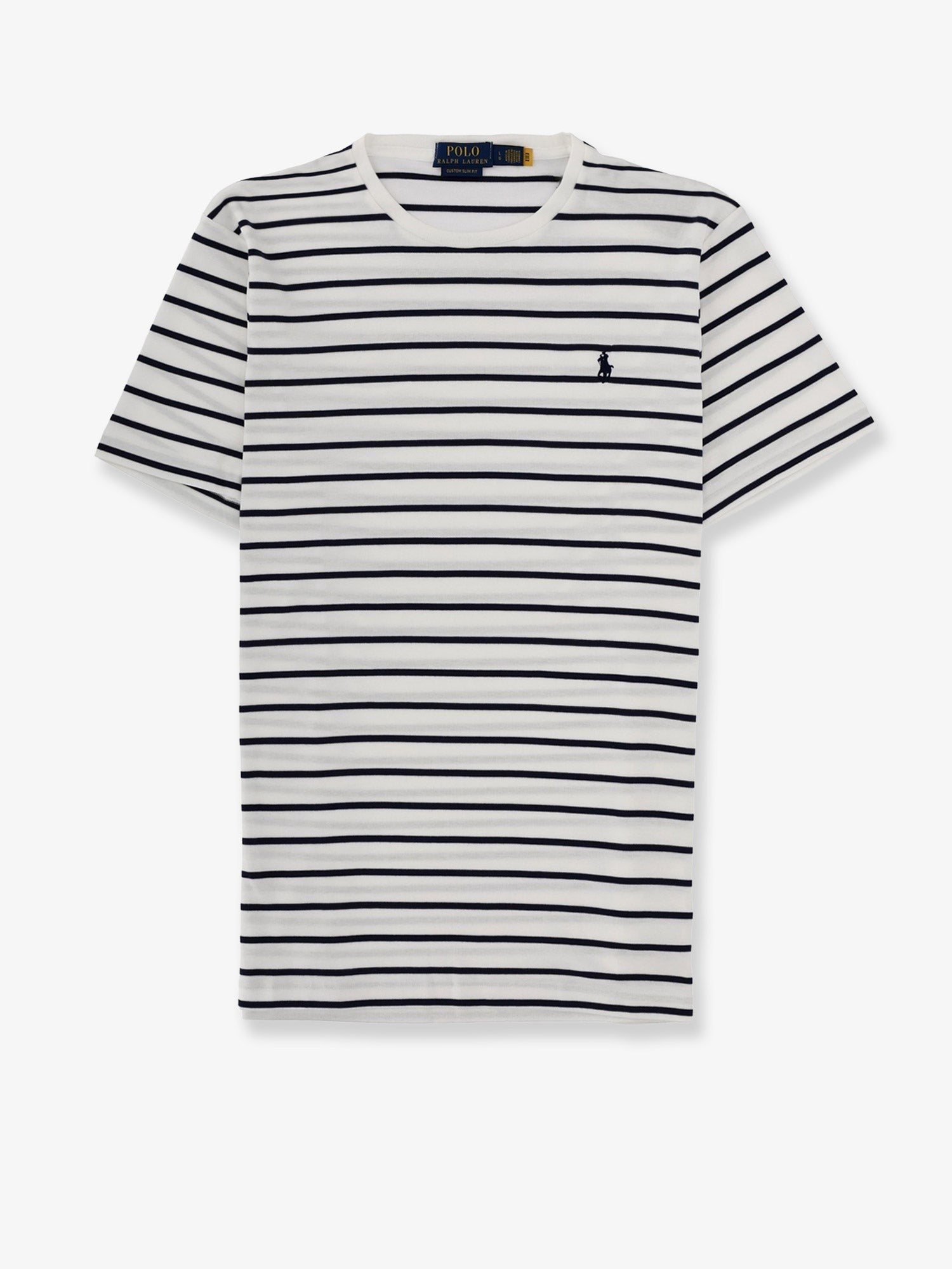 Cotton t-shirt with striped pattern