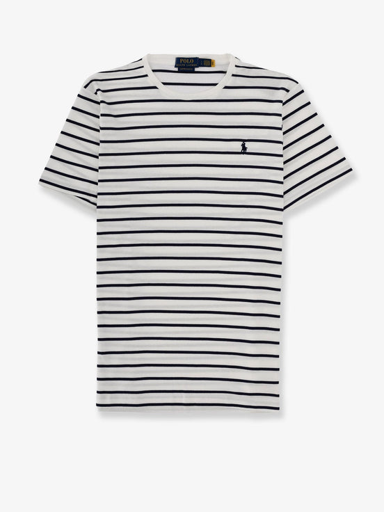 Cotton t-shirt with striped pattern