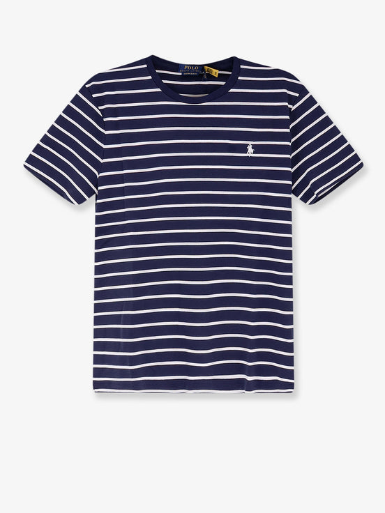 Cotton T-shirt with striped pattern