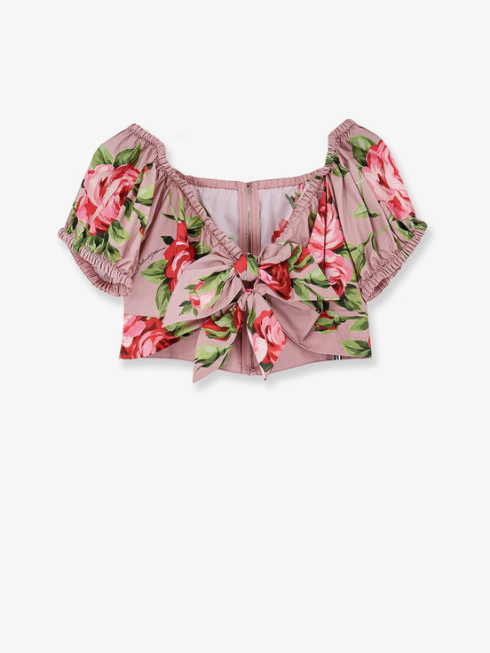 Cotton top with iconic print
