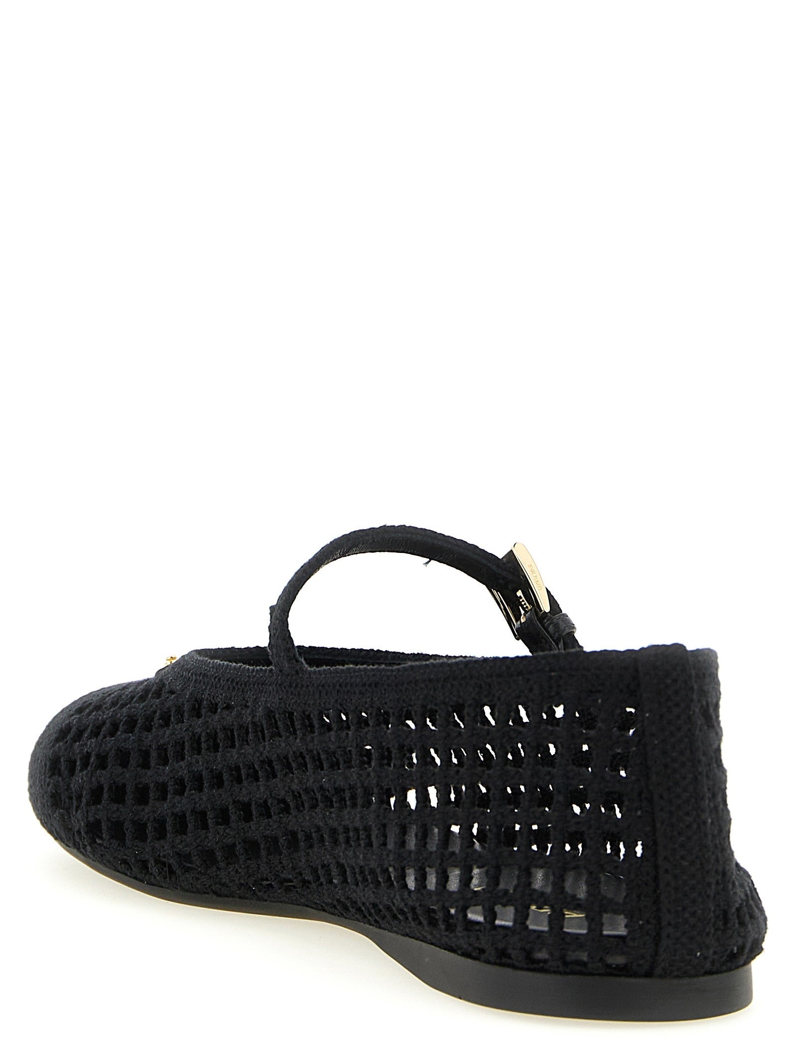 Crochet cotton ballet flats