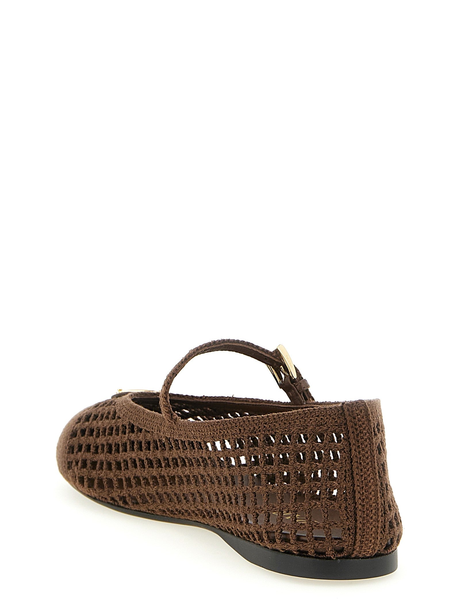 Crochet cotton ballet flats
