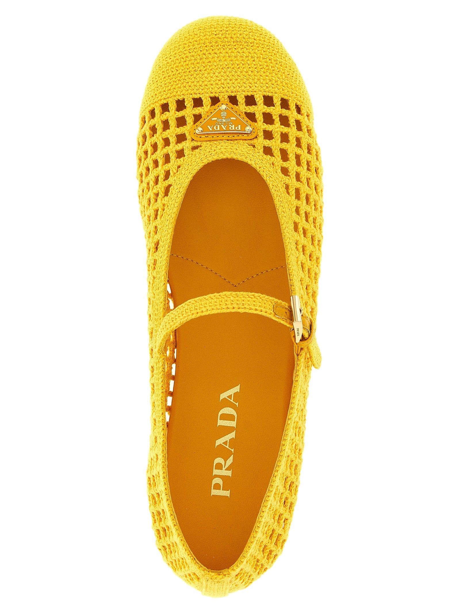Crochet cotton ballet flats