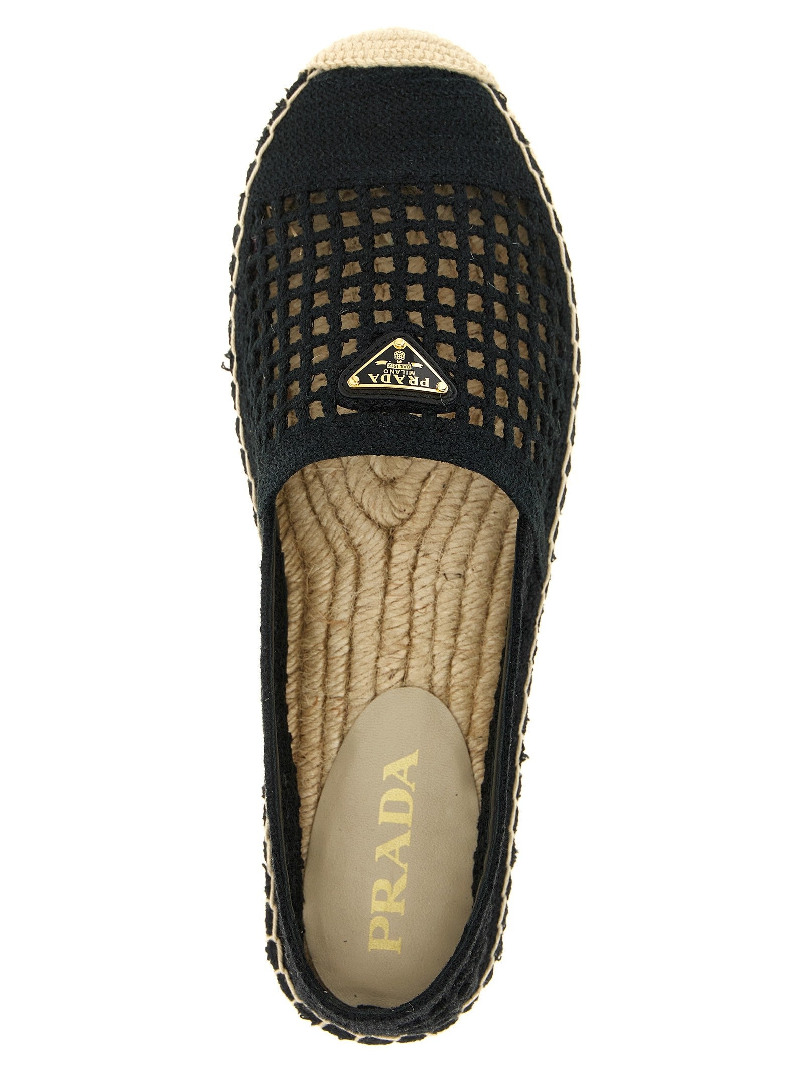 Crochet knitted espadrilles
