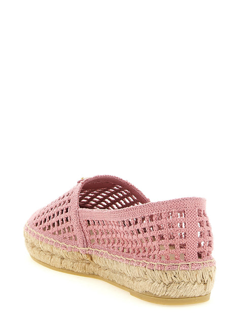 Crochet knitted espadrilles