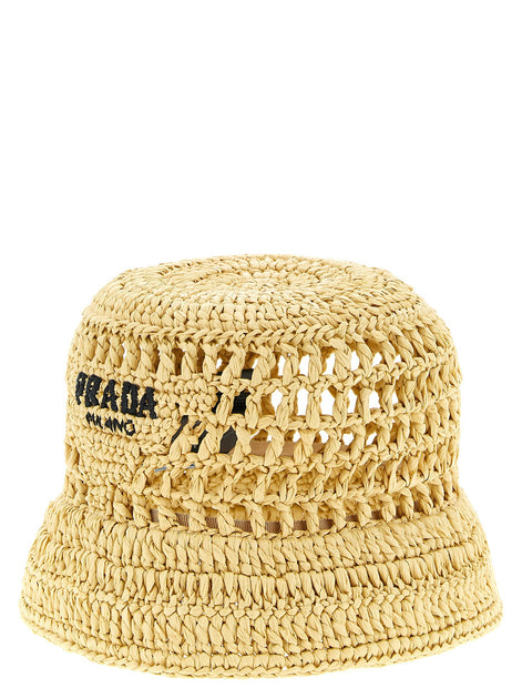 Crochet logo bucket hat