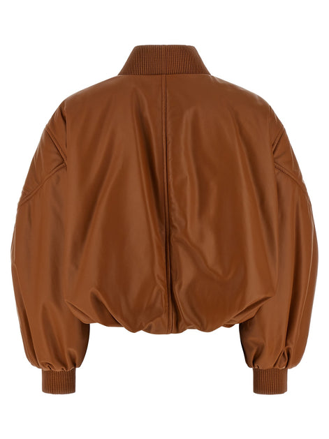 Cropped bomber jacket