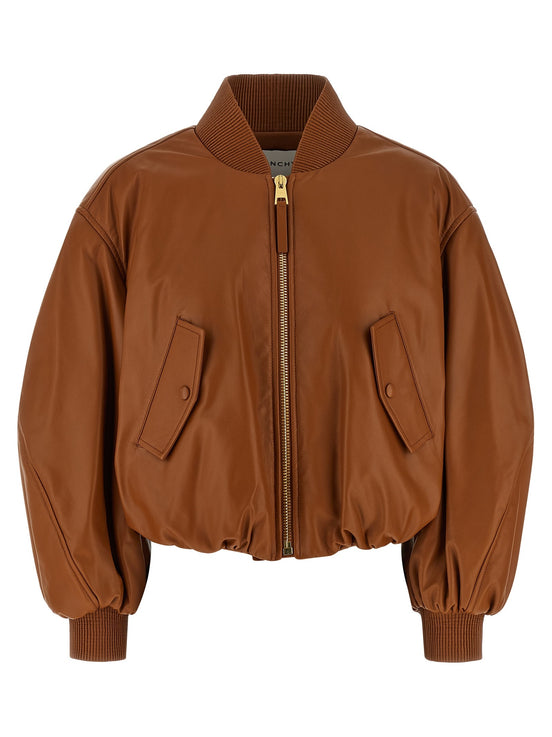 Cropped bomber jacket